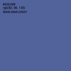 #52629B - Waikawa Gray Color Image