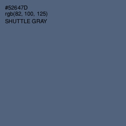 #52647D - Shuttle Gray Color Image