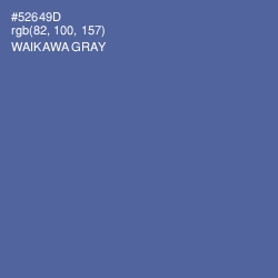 #52649D - Waikawa Gray Color Image