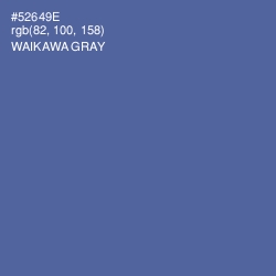 #52649E - Waikawa Gray Color Image