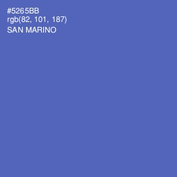 #5265BB - San Marino Color Image