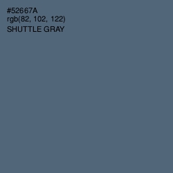 #52667A - Shuttle Gray Color Image