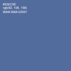 #526C9E - Waikawa Gray Color Image