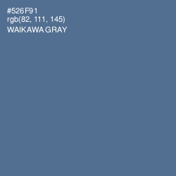 #526F91 - Waikawa Gray Color Image