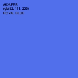 #526FEB - Royal Blue Color Image