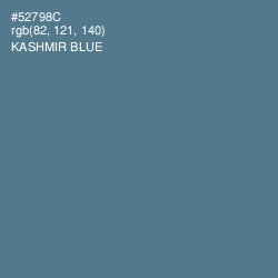 #52798C - Kashmir Blue Color Image