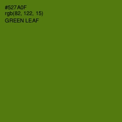 #527A0F - Green Leaf Color Image