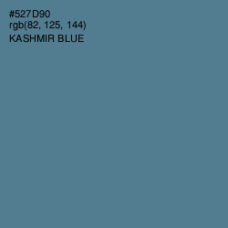 #527D90 - Kashmir Blue Color Image