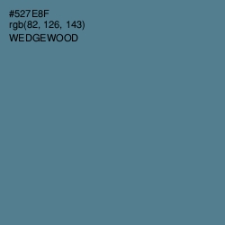 #527E8F - Wedgewood Color Image