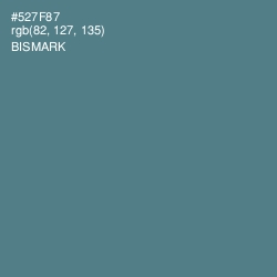 #527F87 - Bismark Color Image