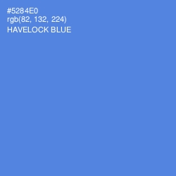 #5284E0 - Havelock Blue Color Image