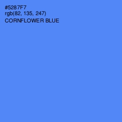 #5287F7 - Cornflower Blue Color Image