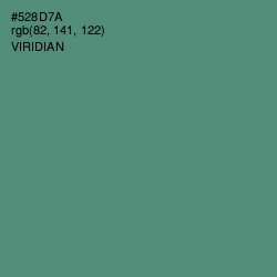 #528D7A - Viridian Color Image