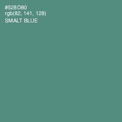 #528D80 - Smalt Blue Color Image