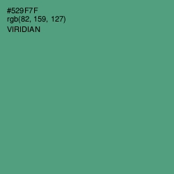 #529F7F - Viridian Color Image