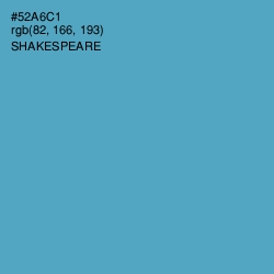 #52A6C1 - Shakespeare Color Image