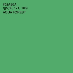 #52AB6A - Aqua Forest Color Image