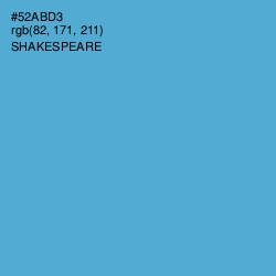 #52ABD3 - Shakespeare Color Image