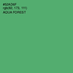 #52AD6F - Aqua Forest Color Image