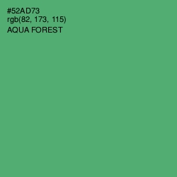 #52AD73 - Aqua Forest Color Image