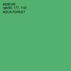 #52B16E - Aqua Forest Color Image