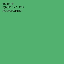 #52B16F - Aqua Forest Color Image