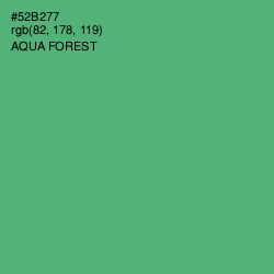 #52B277 - Aqua Forest Color Image