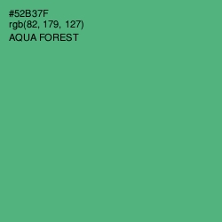 #52B37F - Aqua Forest Color Image