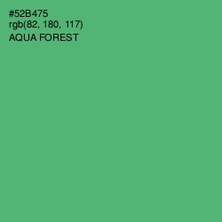 #52B475 - Aqua Forest Color Image