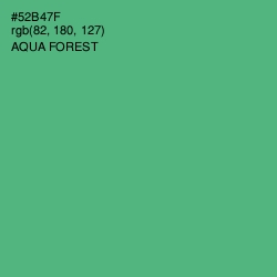 #52B47F - Aqua Forest Color Image