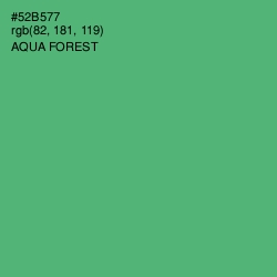 #52B577 - Aqua Forest Color Image