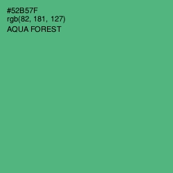 #52B57F - Aqua Forest Color Image