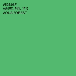 #52B96F - Aqua Forest Color Image