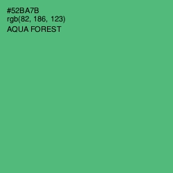 #52BA7B - Aqua Forest Color Image
