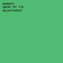 #52BB73 - Aqua Forest Color Image