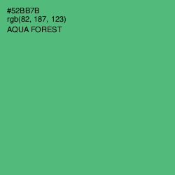#52BB7B - Aqua Forest Color Image