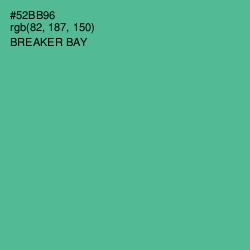 #52BB96 - Breaker Bay Color Image