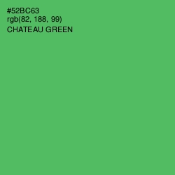 #52BC63 - Chateau Green Color Image