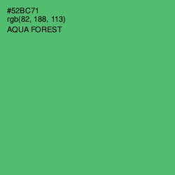 #52BC71 - Aqua Forest Color Image