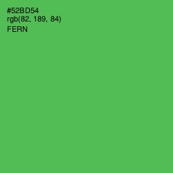 #52BD54 - Fern Color Image