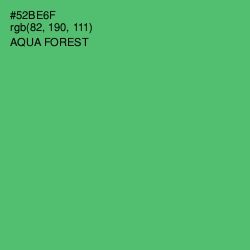 #52BE6F - Aqua Forest Color Image