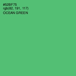 #52BF75 - Ocean Green Color Image