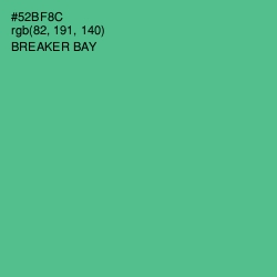 #52BF8C - Breaker Bay Color Image