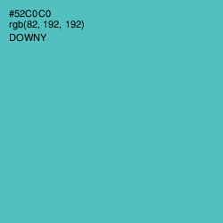 #52C0C0 - Downy Color Image