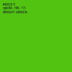 #52C311 - Bright Green Color Image