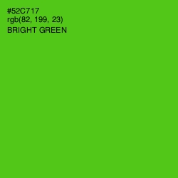 #52C717 - Bright Green Color Image