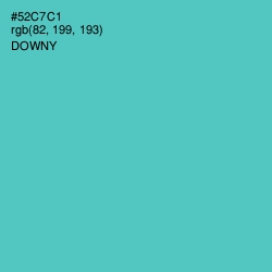 #52C7C1 - Downy Color Image