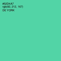 #52D4A7 - De York Color Image