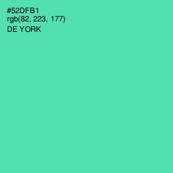 #52DFB1 - De York Color Image