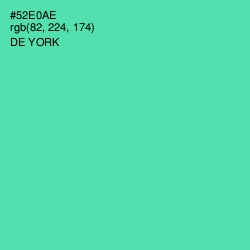#52E0AE - De York Color Image
